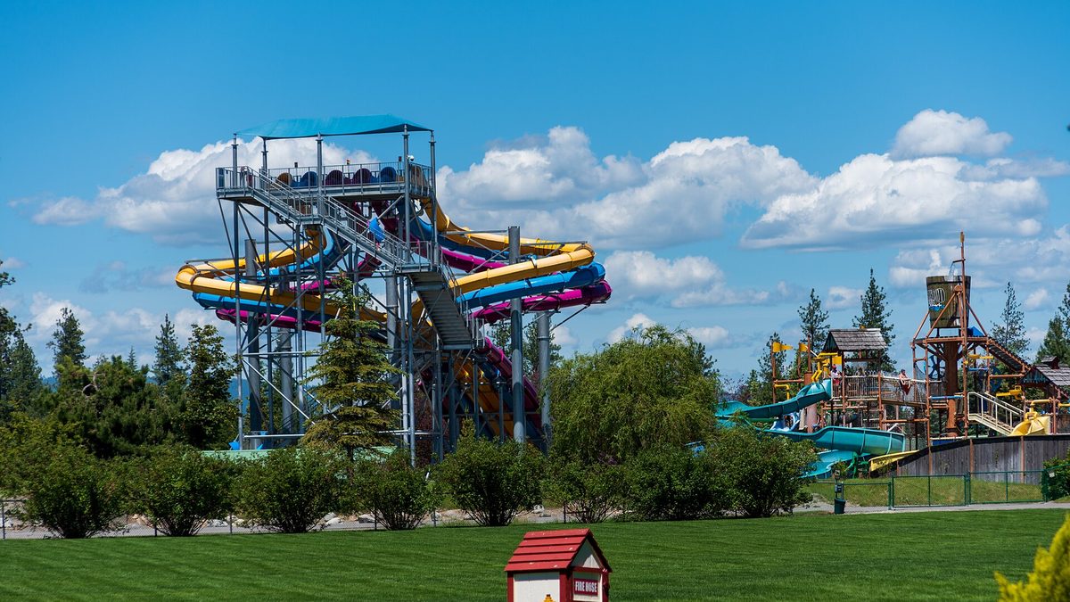 Water park slides