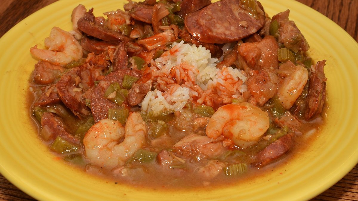 Gulf seafood gumbo, representative of the menu
